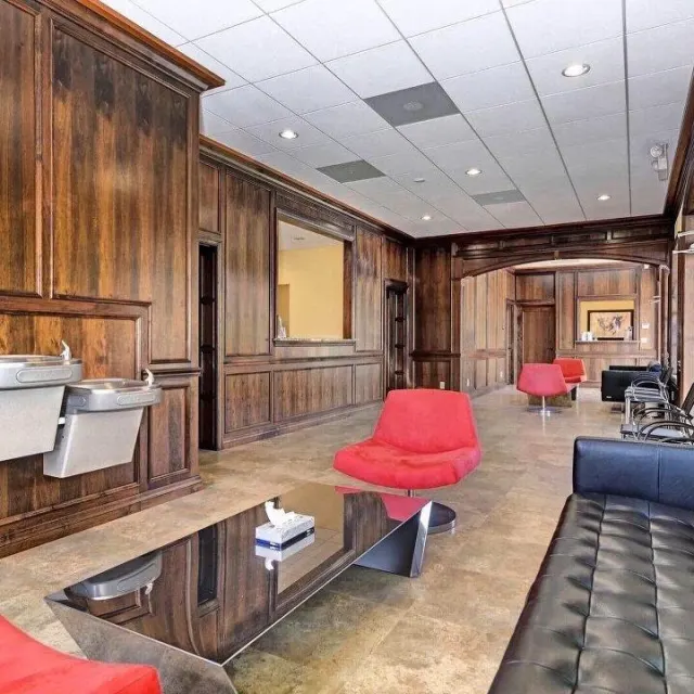 Reception and waiting area inside the InCare Riverview office